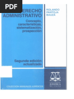 El Derecho Administrativo Pantoja Bauzá