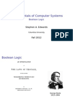 Fundamentals of Computer Systems: Boolean Logic