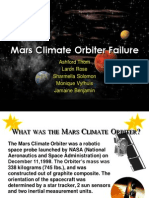 Mars Climate Orbiter Failure