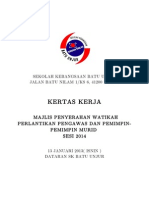 Kertas Kerja Watikah Perlantikan Kepimpinan 2014