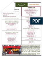 Clinton Street Baking Company, Dubai Drinks Menu