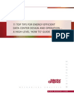 11 Top Tips For Energy-Efficient Data Center Design and Operation A High-Level How To' Guide