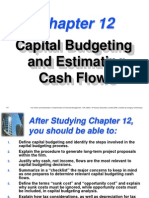 Capital Budgeting and Estimating Cash Flows