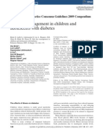 Sick Day Management in Children And adolescents with diabetes 2009