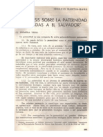 Cinco Tesis Sobre La Paternidad Aplicadas a El Salvador (1975b)