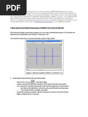 2 Way Stop Controlled Intersection Tutorial 10132011