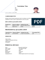 CV Ramendra Singh Gurjar Mechanical Engineer