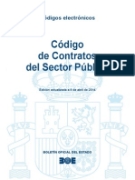 Código de Contratos Del Sector Publico (Actualizado A 8 de Abril de 2014)