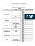 Senarai Semak Instrumen Pbs PSK t.1