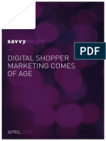 Savvy Markting - Digital Shopper Review