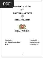 Download philip morris unethical reportdocx by Sakshi Gupta SN222594727 doc pdf