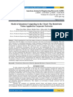 Model of Quantum Computing in The Cloud: The Relativistic Vision Applied in Corporate Networks