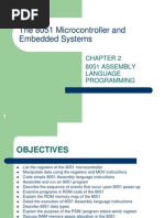 The 8051 Microcontroller and Embedded Systems: 8051 Assembly Language Programming