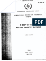 Theory of Groups and The Symmetry Physicist: International Centre For Theoretical Physics