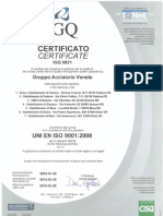 UNI en ISO 9001 Acciaierie Venete