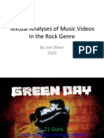 Textual Analyses of Music Videos in The Rock
