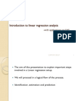 Linear Regression Analysis with SAS