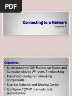 Connecting To A Network: Lesson 5