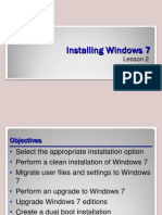Installing Windows 7: Lesson 2
