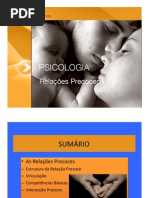 Relações Precoces e Vinculação