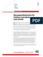 WWK03 Managing Medication for Children and Adolescents With ADHD