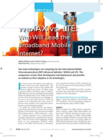 WiMAX vs. LTE:
Who Will Lead the
Broadband Mobile
Internet?