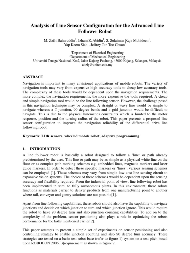 Advanced Line Follower Robot Analysis | PDF | Robot | Robotics