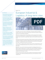 Colliers International European Industrial Logistics a Long Term View