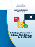 Estrategia Formativa y Enfoque Metodológico PROFOCOM