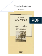 LIVRO-ITALO CALVINO - As Cidades Invisíveis