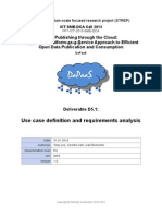 Deliverable 5.1: Use Case Definition and Requirements Analysis