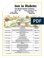 Nutrition Conference Daily Schedule 2013