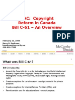 ITAC - Bill C61 Presentation