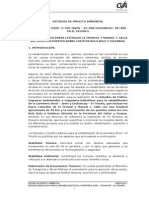 Estudio de Impacto Ambiental Estudios Definiivos Para La Rehabilitación de La Carretera Zhud-Cochancay-El Triunfo