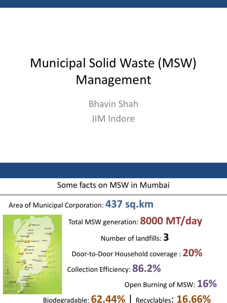 Mumbai MSW Management Insights | PDF | Municipal Solid Waste | Natural Gas