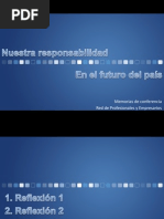 nuestra responsabilidad en el futuro del pais