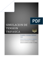 Simulación de Tensión Trifásica