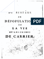 Babeuf Francois Noel - Du Systeme de Depopulation Ou La Vie Et Les Crimes de Carrier