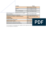 Calendario de Actividades Matematicas Financieras