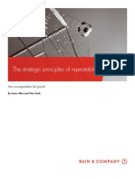 BAIN BRIEF the Strategic Principles of Repeatability