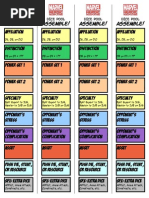 Marvel Multiverse RPG Cheat Sheet | PDF