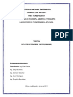 Ciclo de Potencia de Vapor Rankine