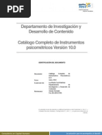 Catalogo de Instrumentos Psicometricos