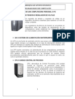 Partes de Una Computadora Personal o PC PDF