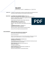 Julie Blach Resume