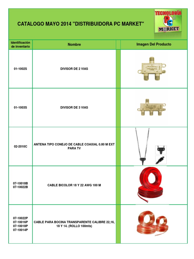 Catalogo PC Market | PDF | USB | Hardware de la computadora