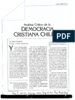 Análisis Crítico de La Democracia Cristiana Chilena