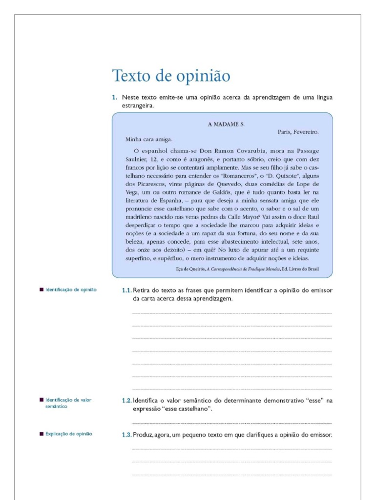 Texto de Opinião