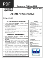 Agente Administrativo Cad 1 (Mesquita)
