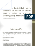 Estudio de Factibilidad de La Inversión de Fondos